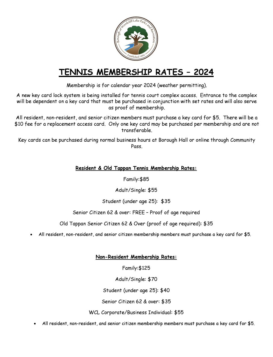 tennis membership flyer
