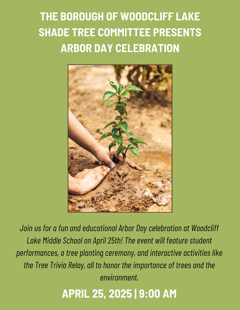 The Borough of woodcliff lake shad tree committee presents arbory day