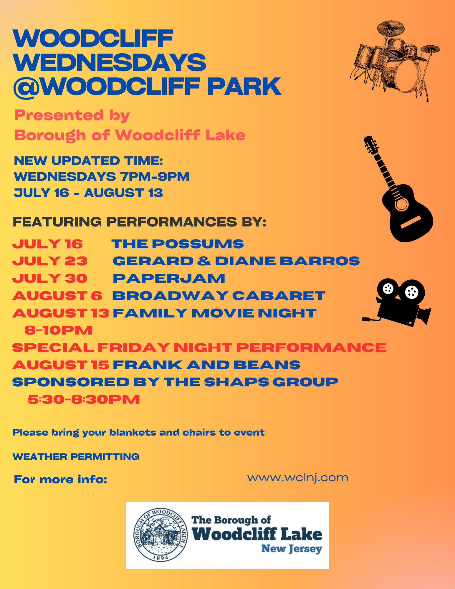 Woodcliff Wednesday Flyer. Click to open an OCR scanned PDF version of it