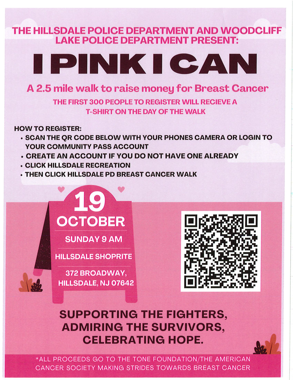 Cancer Walk flyer. Click to open an OCR scanned PDF version of it.