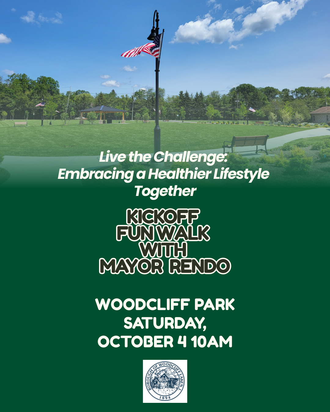 Kick off fun walk flyer. Click to open a PDF version of it.