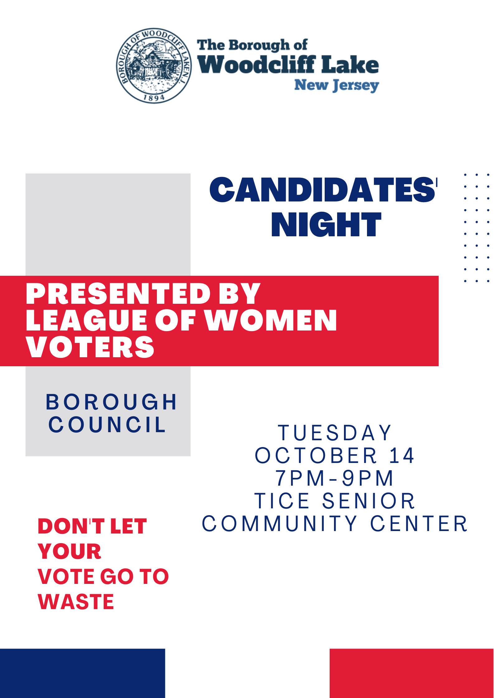 Candidates Night flyer