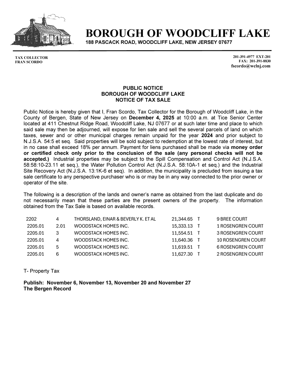 Tax sale ad. Click to open an OCR scanned PDF version of it.