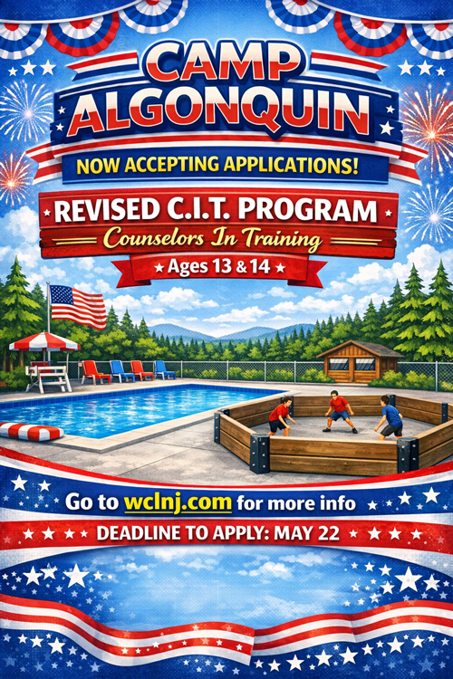 Camp Algonquin Counselor in Training Program flyer.