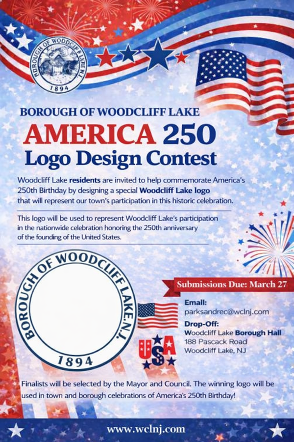 America 250 Logo Design contest  flyer. Click to open a  PDF version